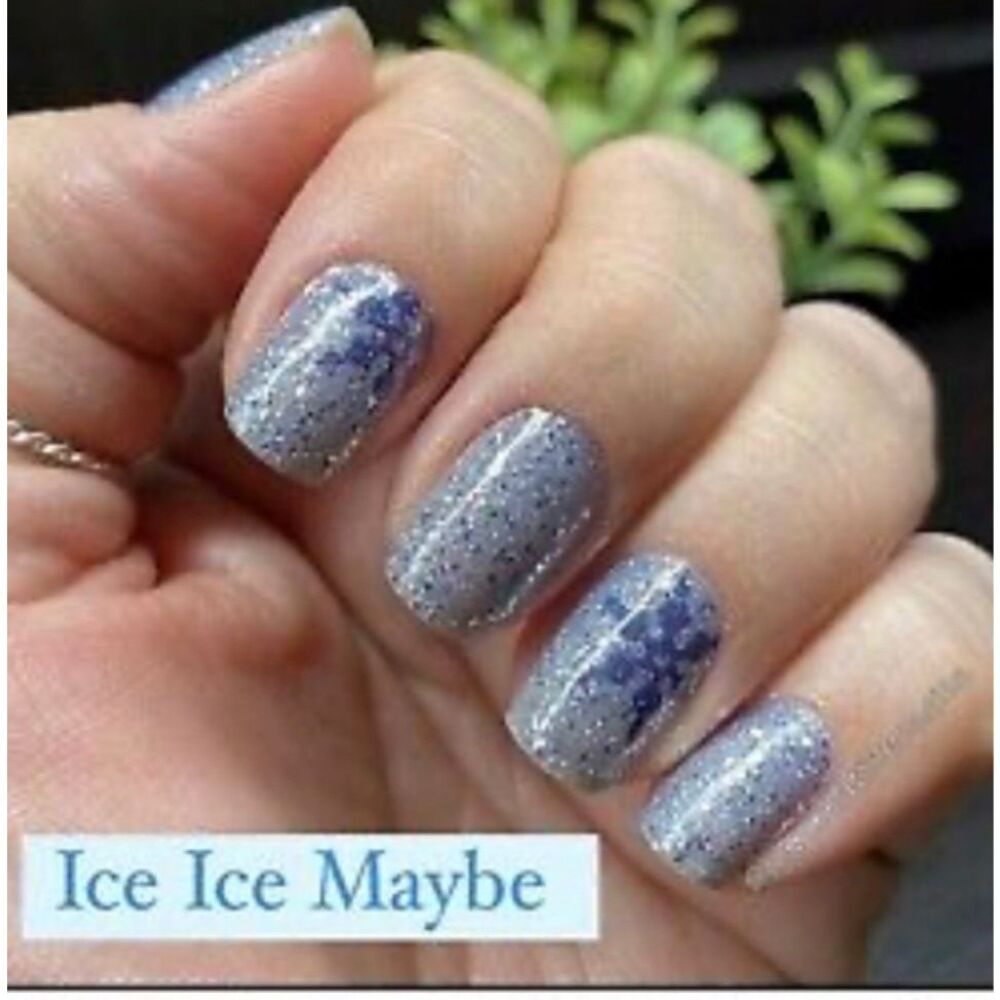 ice ice maybe  Color Street Silver Sparkle Nail Strips / ice ice maybe